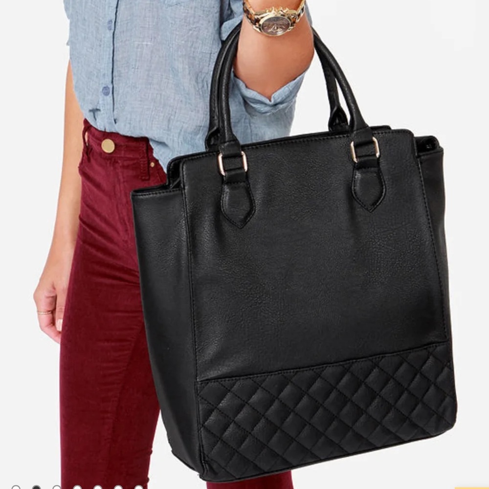 Lulu's Black Tote Bag